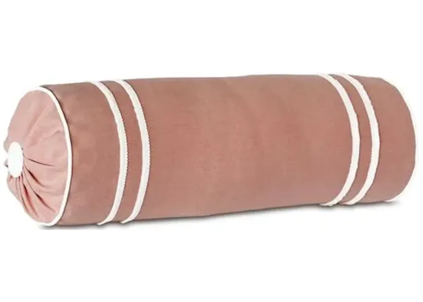 Bree 9x24 Outdoor Bolster Pillow - Melon/White