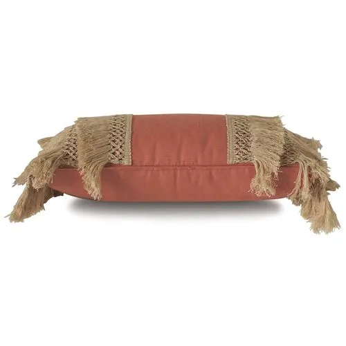 Callie 13x22 Outdoor Lumbar Pillow - Orange/Natural