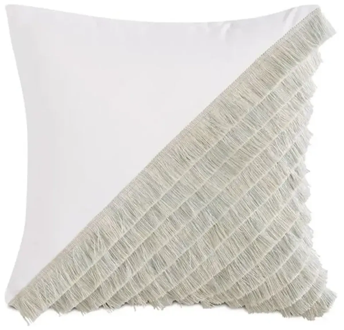 Mila 20x20 Outdoor Pillow - White/Mint