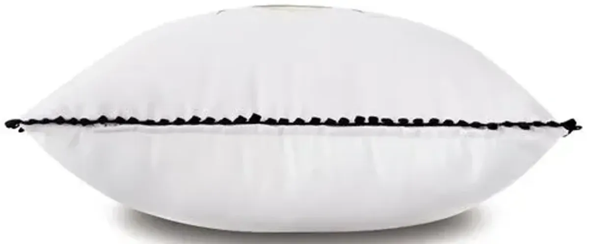 Quinn 18x18 Bee Outdoor Pillow - White/Black