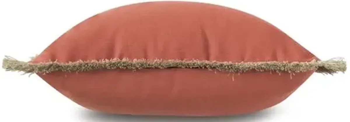 Faye 20x20 Outdoor Pillow Pillow - Orange/Tan