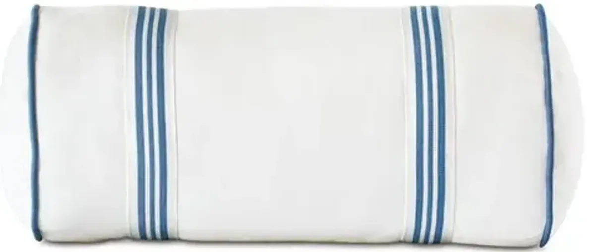 Willa 9x18 Outdoor Bolster - Blue/White