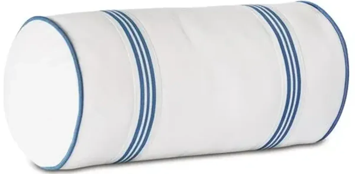 Willa 9x18 Outdoor Bolster - Blue/White