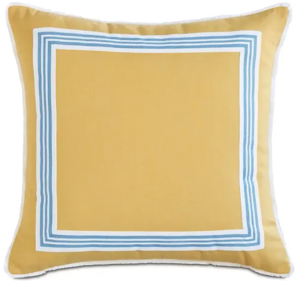 Willa 20x20 Outdoor Pillow, Yellow/Blue