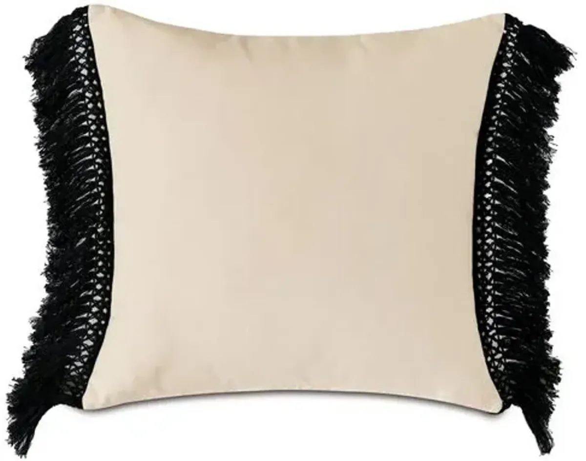 Zona 20x20 Outdoor Pillow - Sand/Black