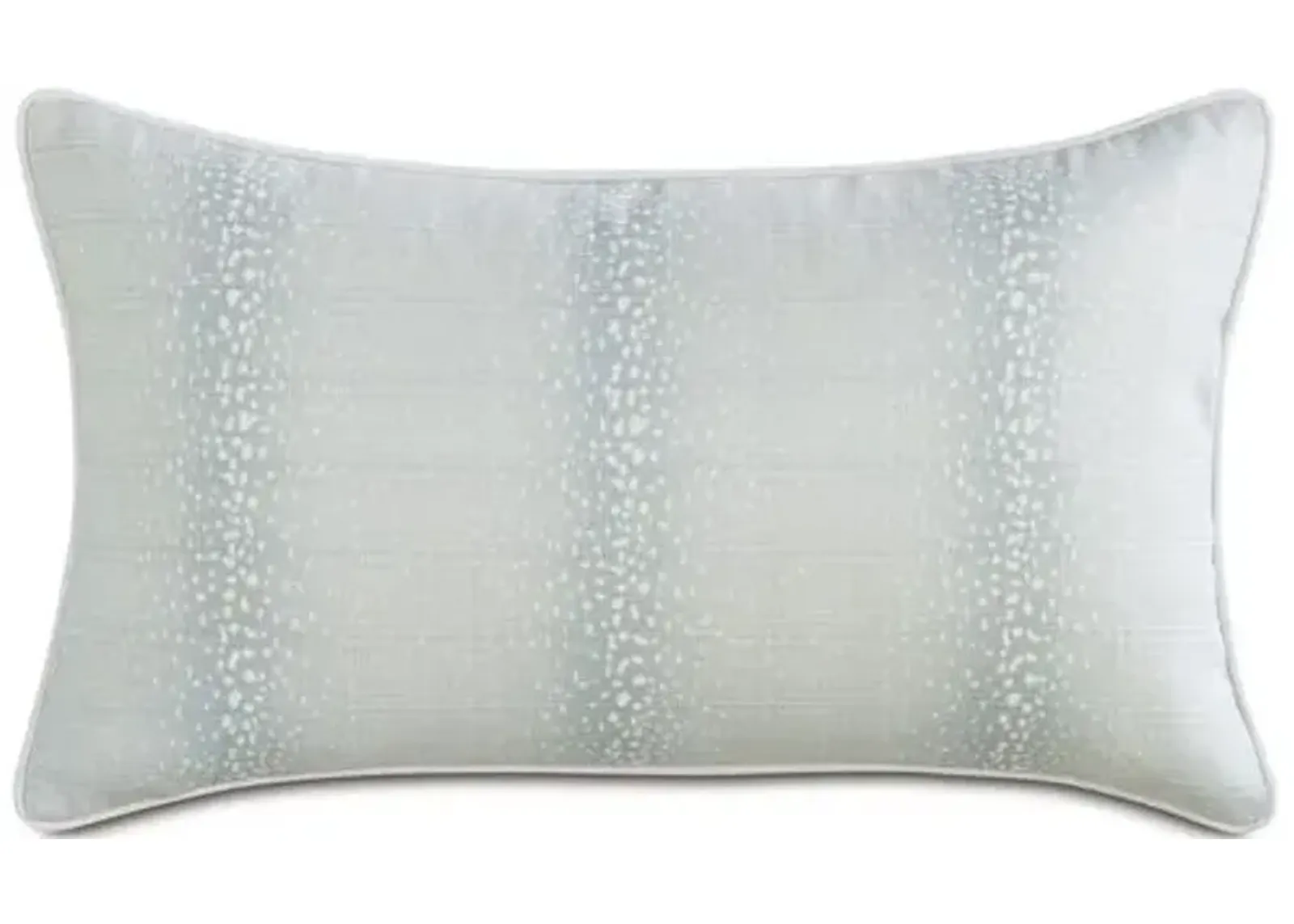 Evie 13x22 Outdoor Lumbar Pillow - Light Blue/White