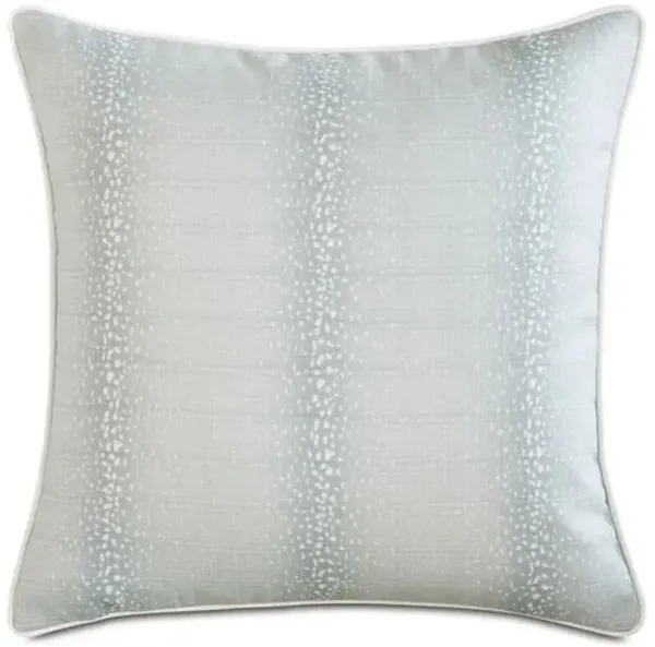 Evie 20x20 Outdoor Pillow - Light Blue/White