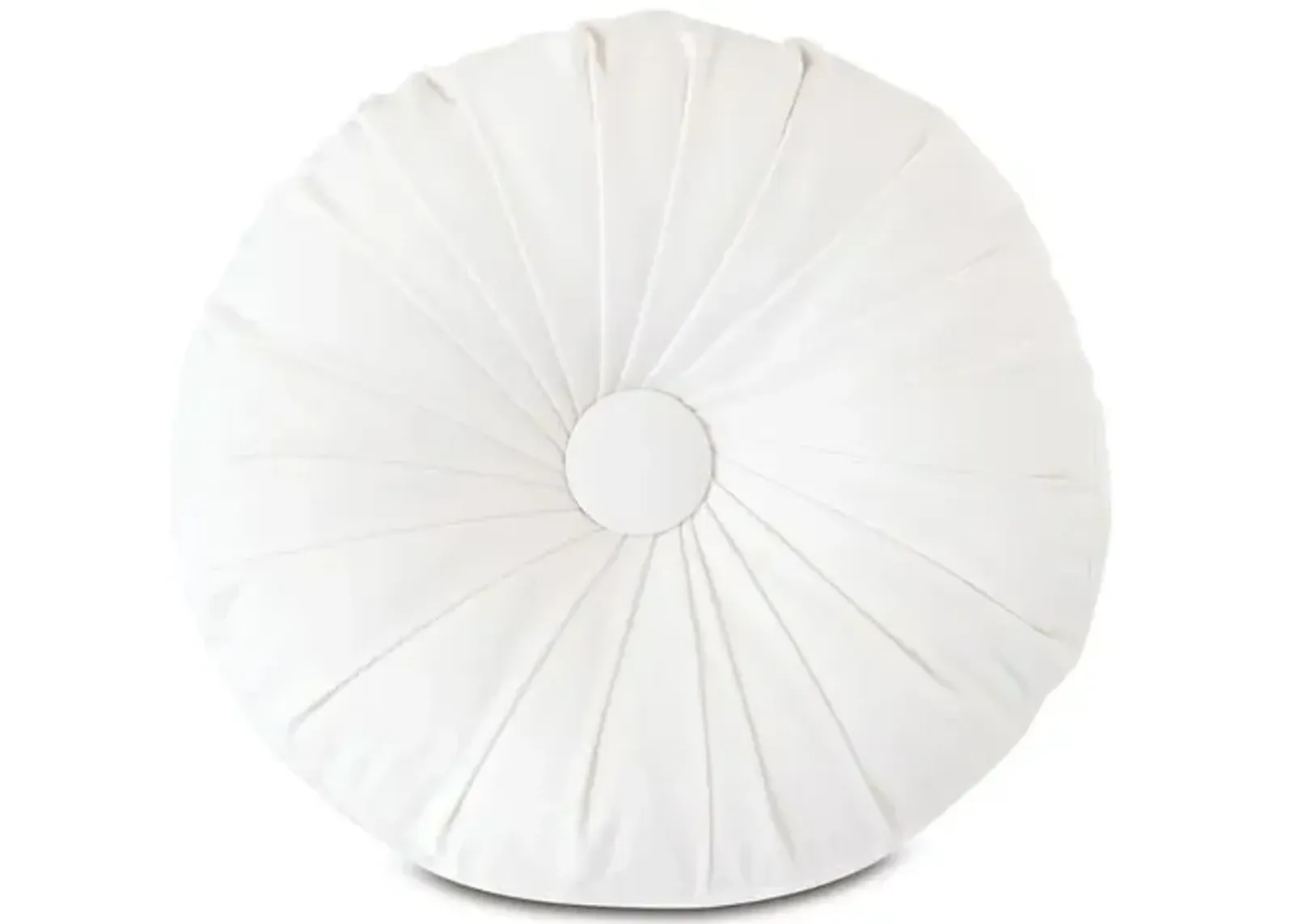 Libby Outdoor Tambourine Pillow - White