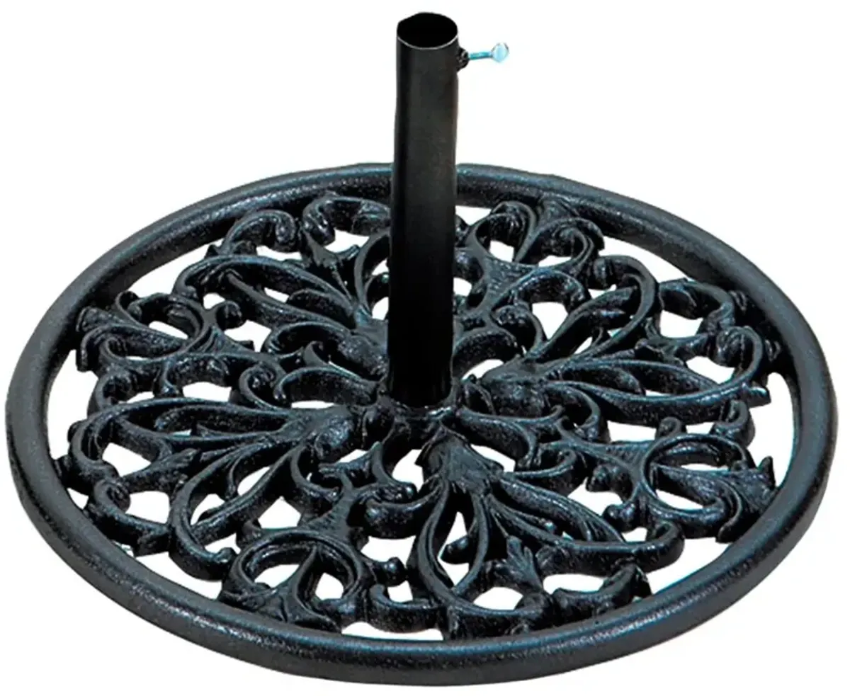 Florentine Outdoor Umbrella Base - Ancient Earth - Summer Classics - Black
