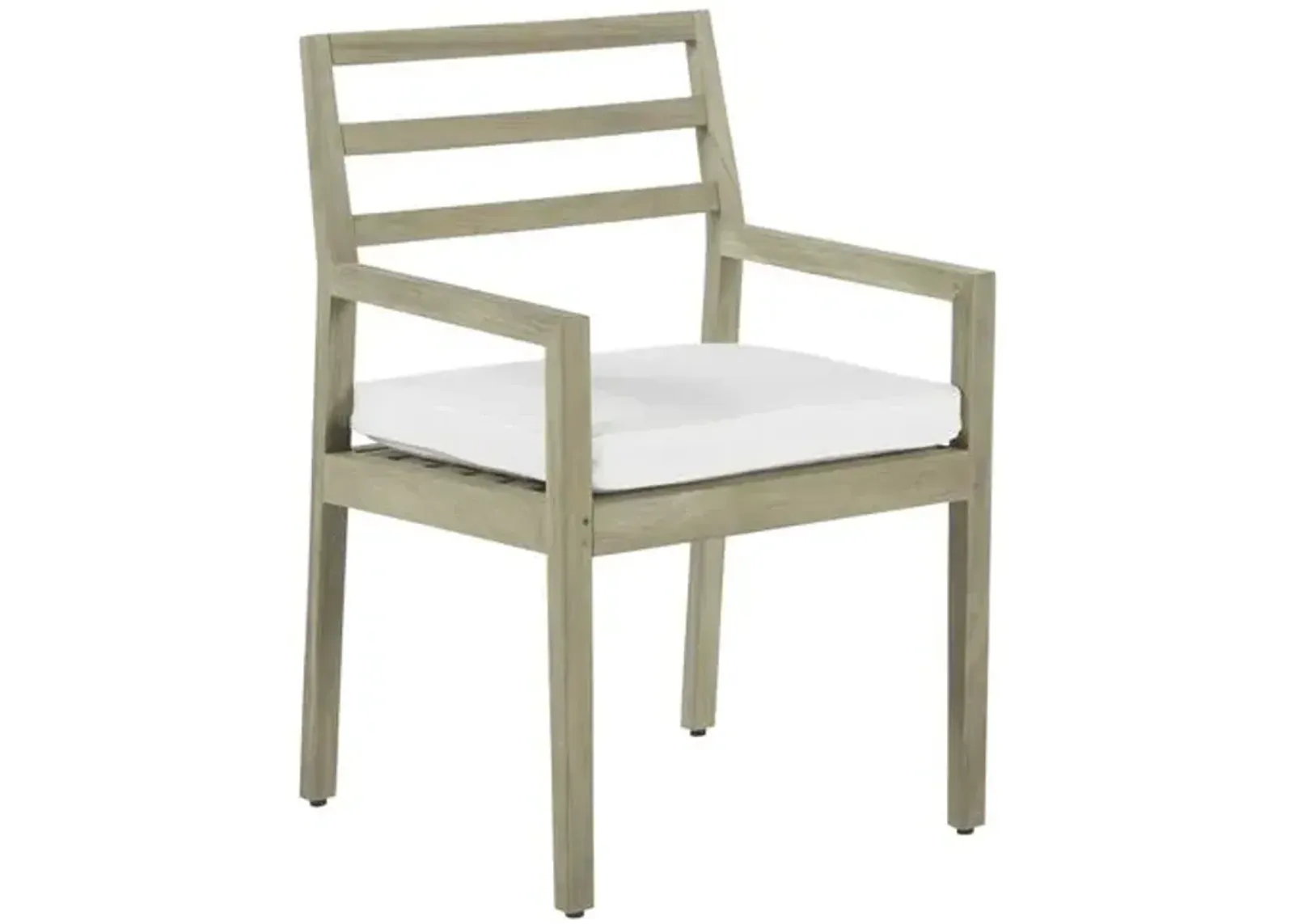 Santa Barbara Outdoor Armchair - Oyster Teak - Summer Classics - White