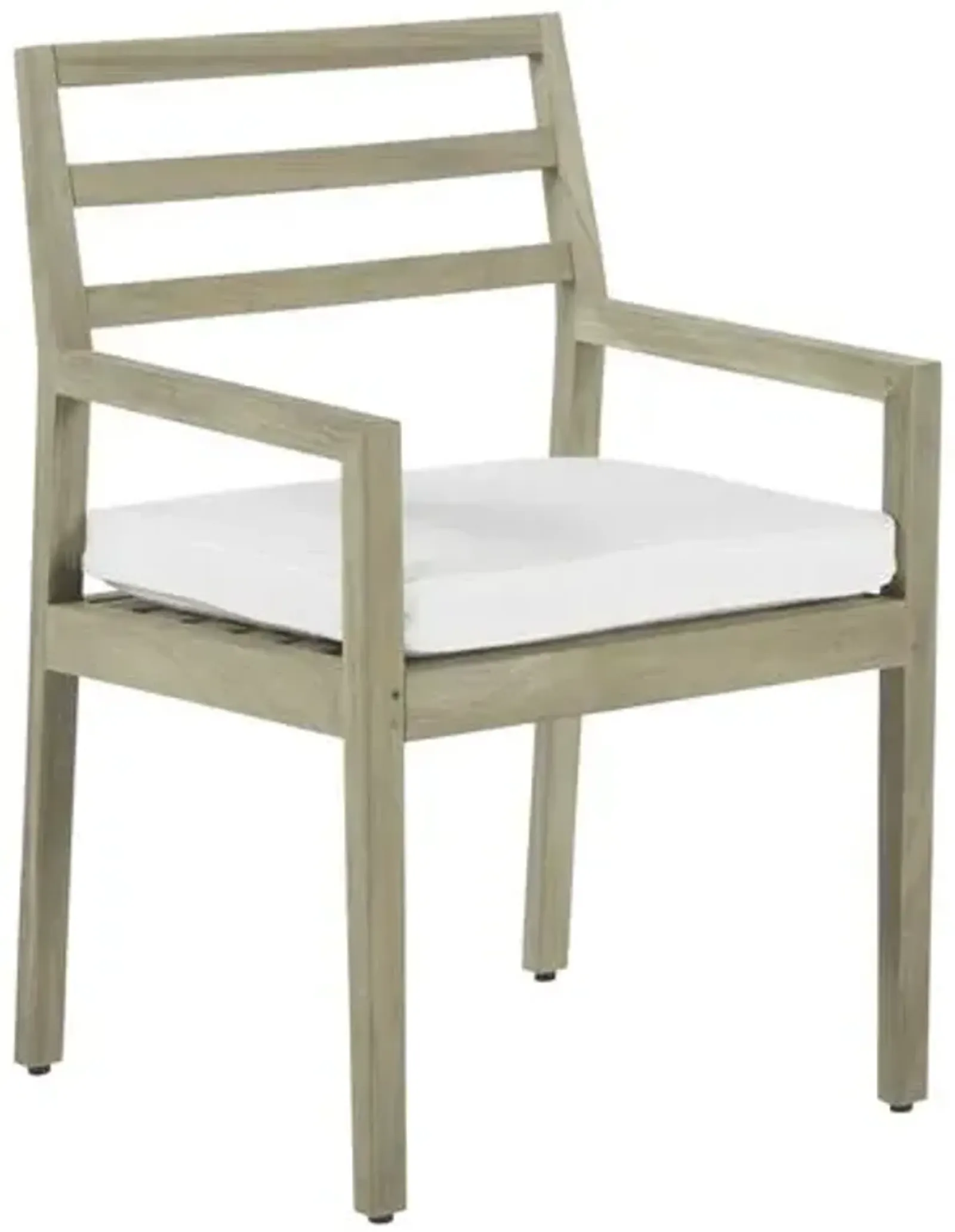 Santa Barbara Outdoor Armchair - Oyster Teak - Summer Classics - White