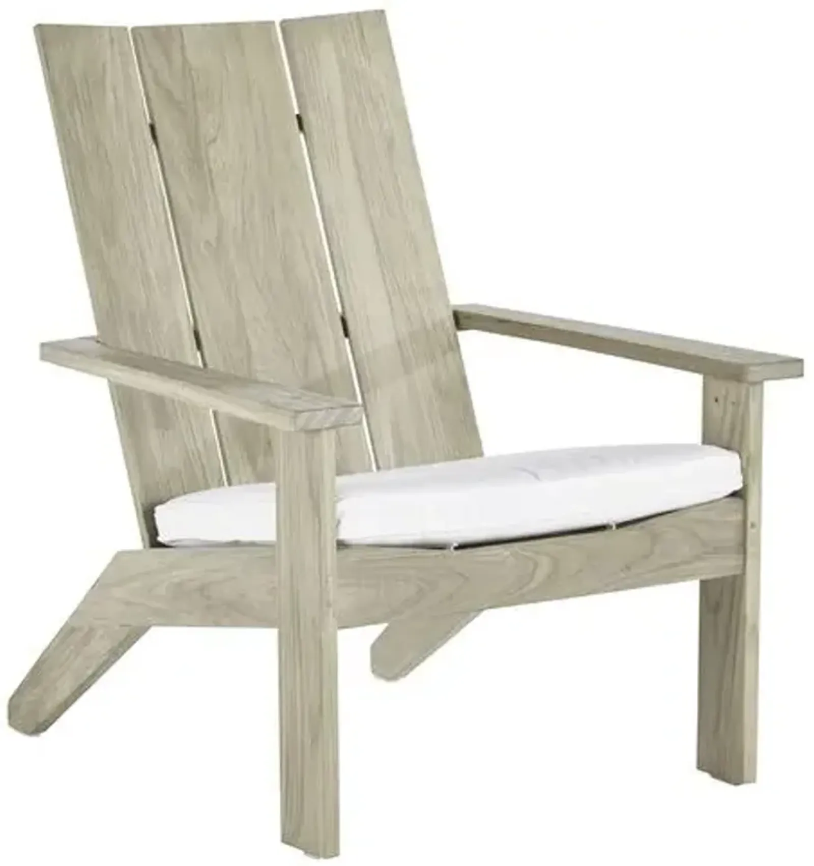 Ashland Outdoor Adirondack Chair - Oyster Teak - Summer Classics - White