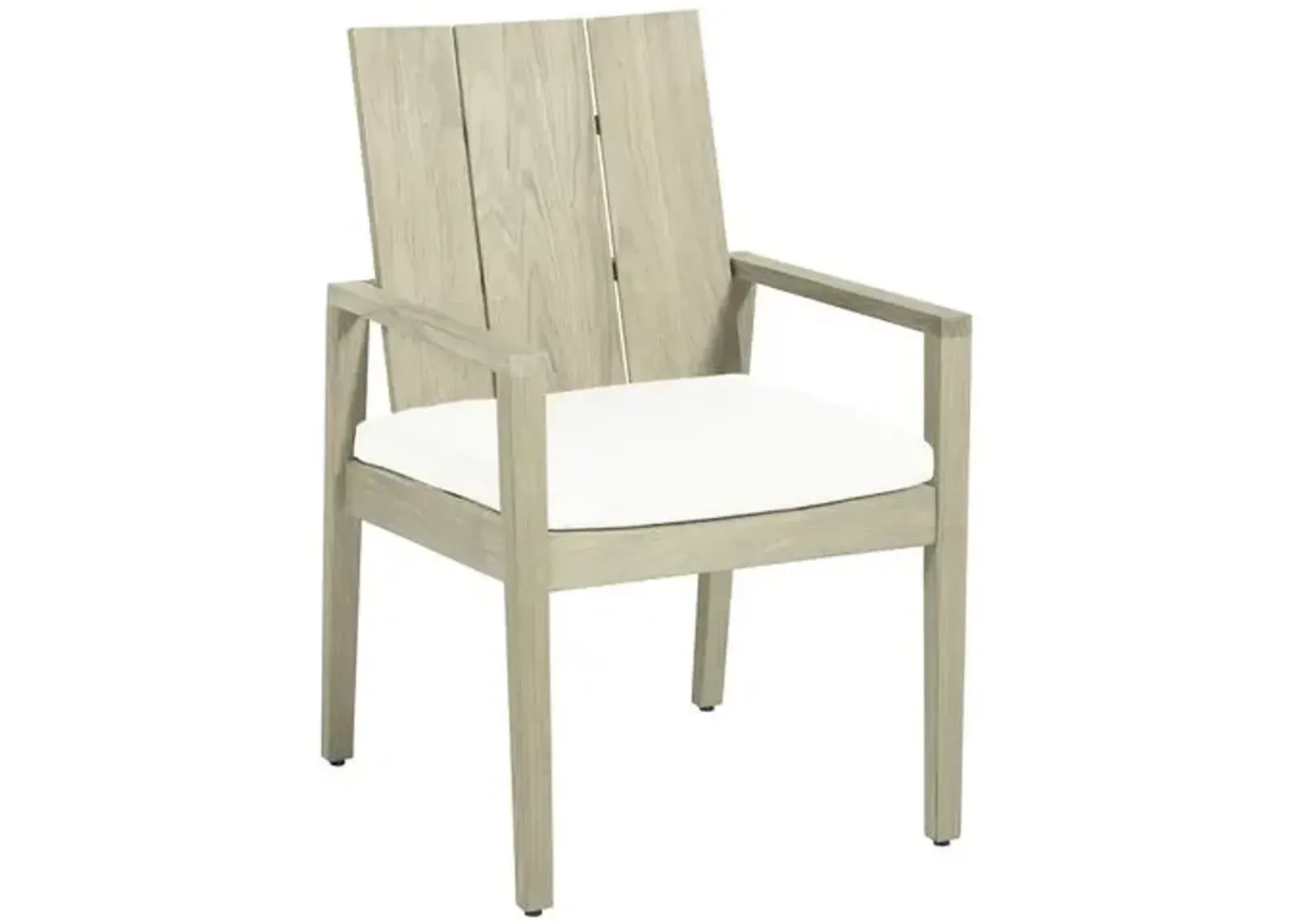 Ashland Outdoor Armchair - Oyster Teak - Summer Classics - White