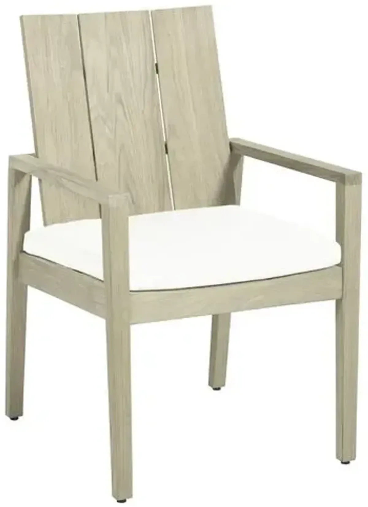 Ashland Outdoor Armchair - Oyster Teak - Summer Classics - White