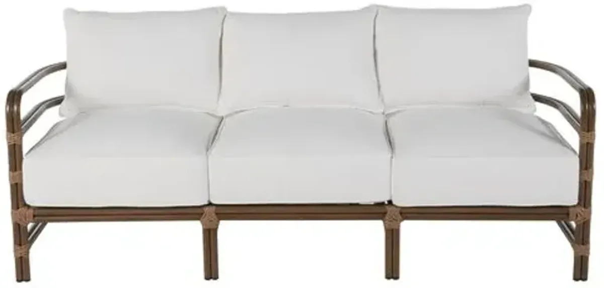 Malibu Outdoor Sofa - Burlap - Summer Classics