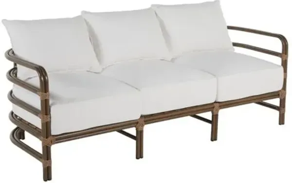 Malibu Outdoor Sofa - Burlap - Summer Classics