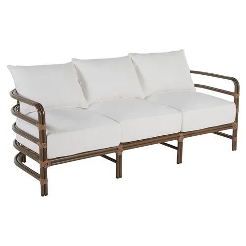 Malibu Outdoor Sofa - Burlap - Summer Classics