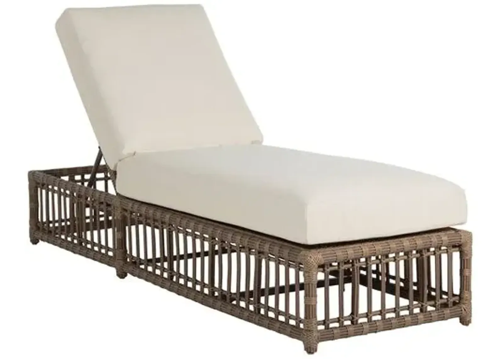 Newport Outdoor Chaise - Burlap - Summer Classics - White - Comfortable, Sturdy, Stylish