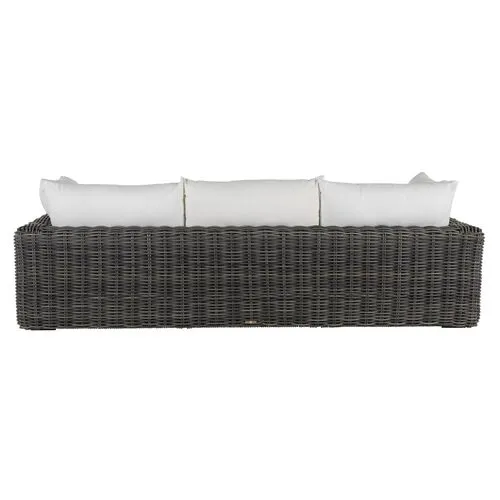 Montecito Outdoor Sofa - Slate Gray - Summer Classics