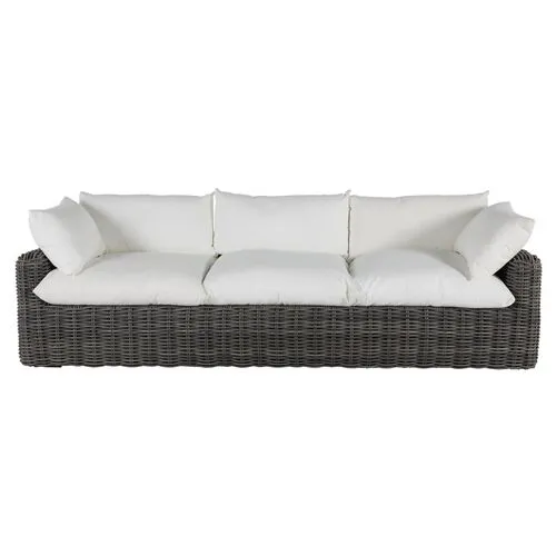 Montecito Outdoor Sofa - Slate Gray - Summer Classics
