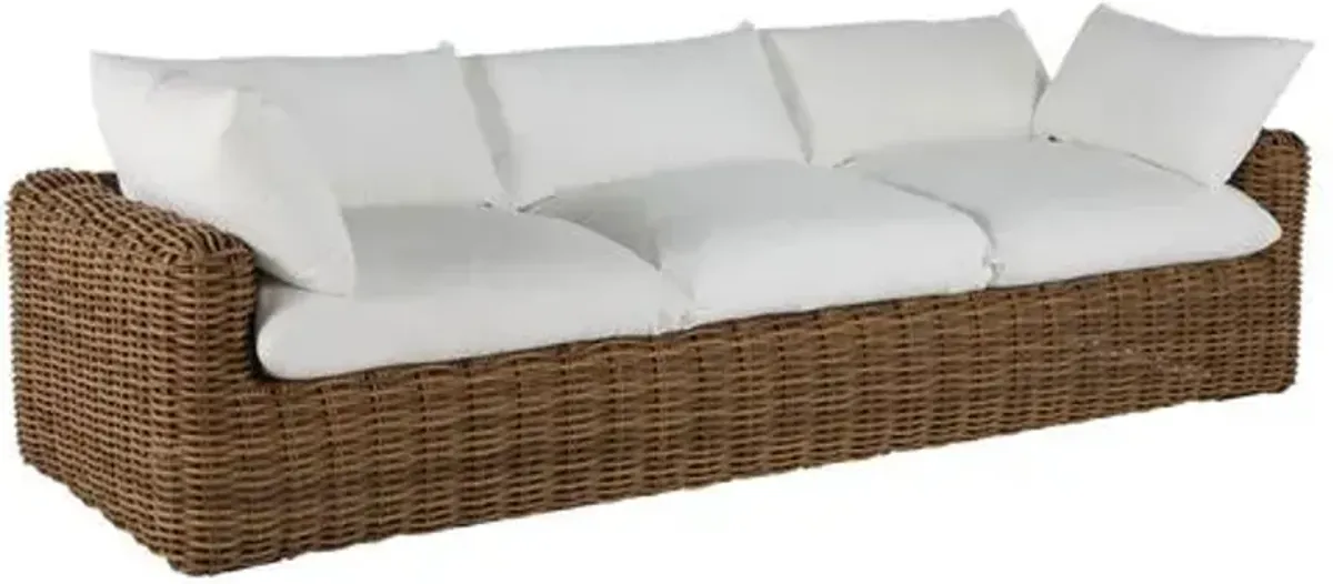 Montecito Outdoor Sofa - Raffia - Summer Classics