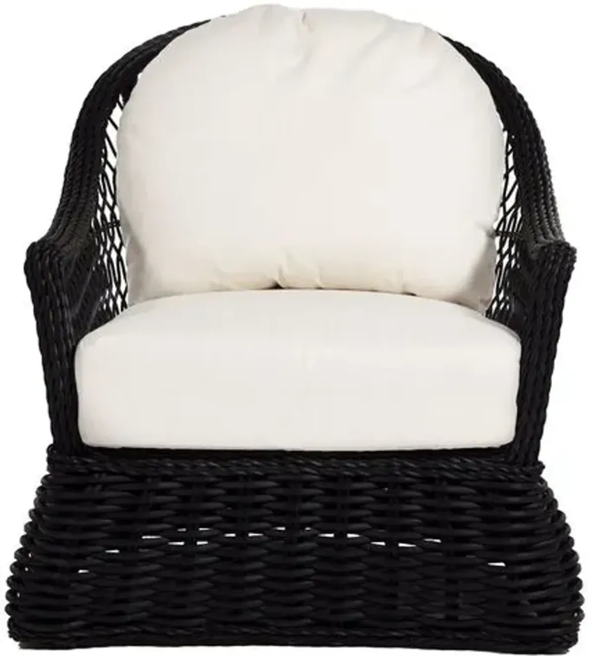 Soho Outdoor Lounge Chair - Black - Summer Classics - White