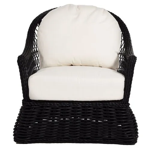 Soho Outdoor Lounge Chair - Black - Summer Classics - White