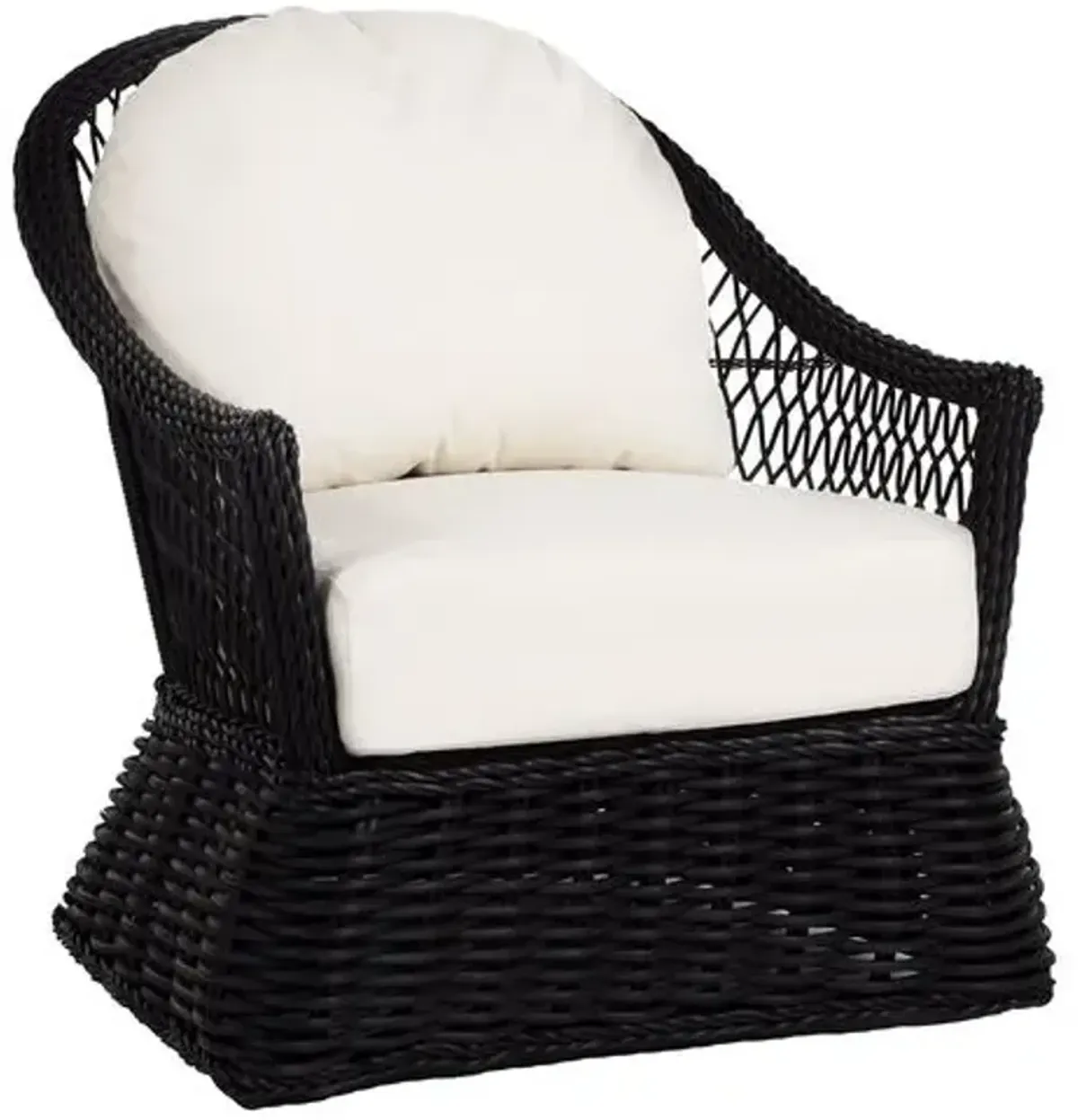 Soho Outdoor Lounge Chair - Black - Summer Classics - White