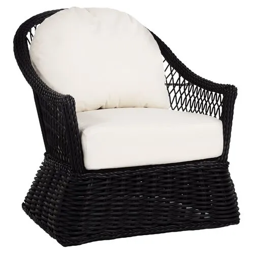 Soho Outdoor Lounge Chair - Black - Summer Classics - White