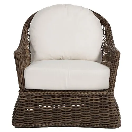 Soho Outdoor Lounge Chair - Raffia - Summer Classics - White