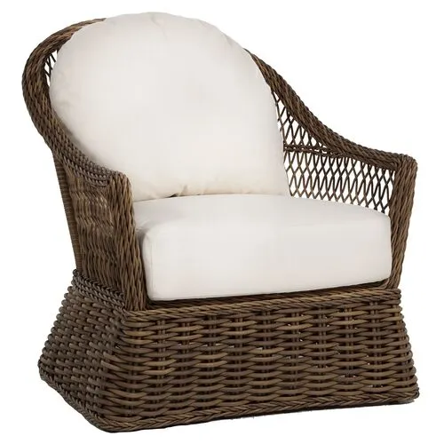 Soho Outdoor Lounge Chair - Raffia - Summer Classics - White