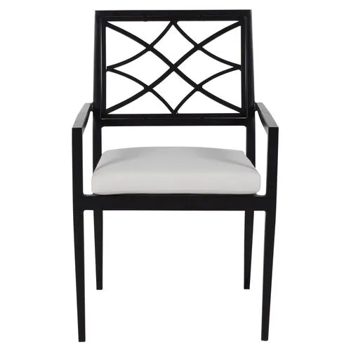 Elegante Outdoor Armchair - Midnight - Summer Classics - White