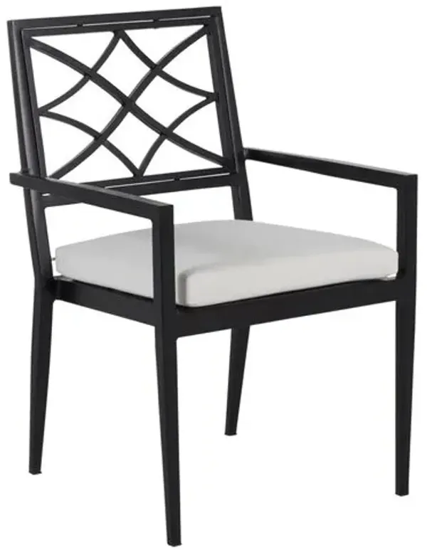 Elegante Outdoor Armchair - Midnight - Summer Classics - White