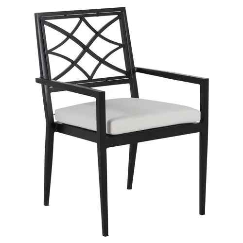 Elegante Outdoor Armchair - Midnight - Summer Classics - White