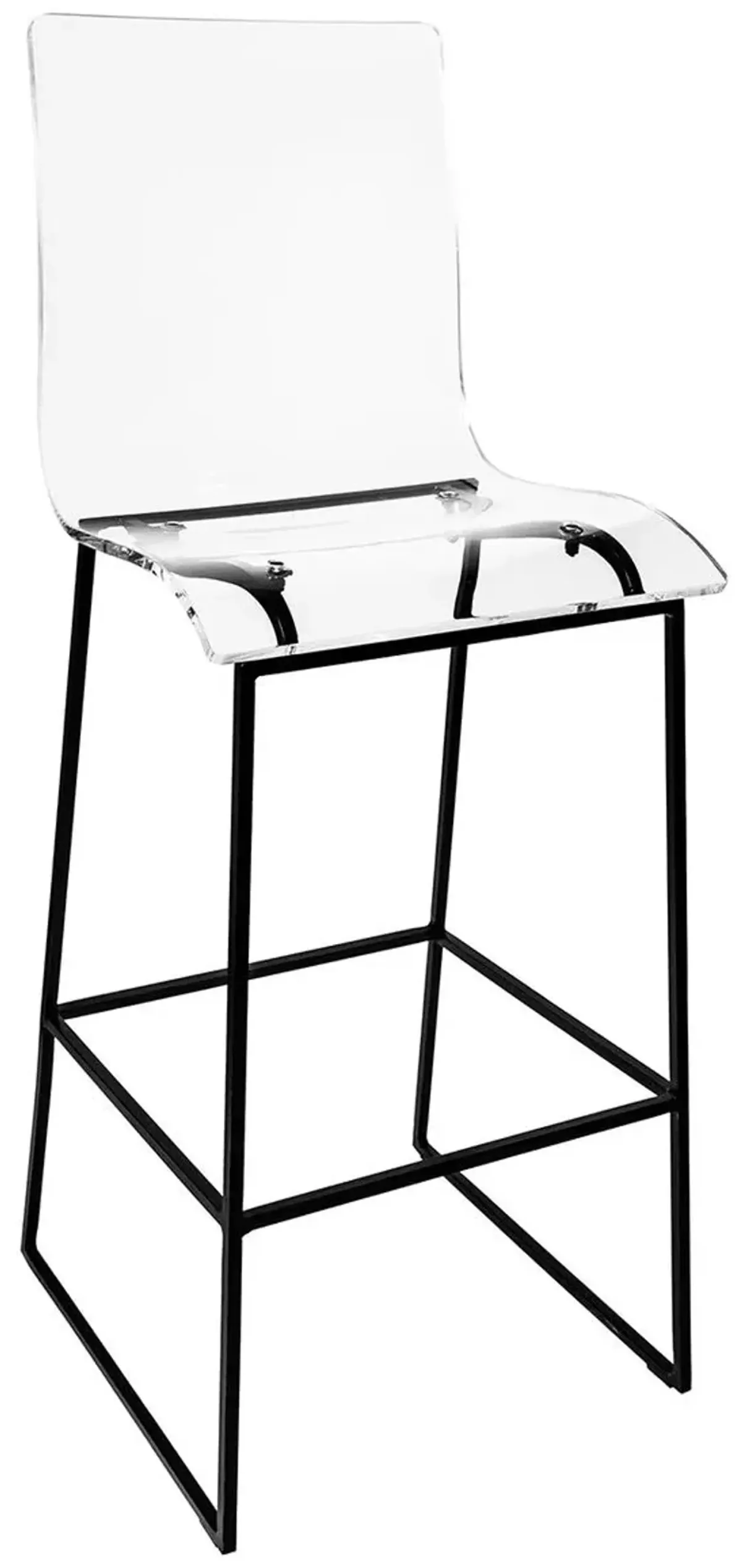 Claro Acrylic Outdoor Barstool, Ancient Earth