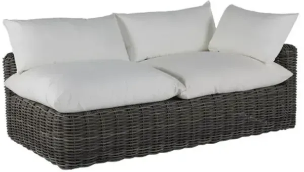 Montecito Right-Arm Outdoor Chaise - Slate Gray - Summer Classics - White - Comfortable, Sturdy, Stylish
