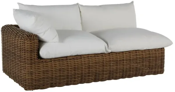 Montecito Left-Arm Outdoor Chaise, Raffia