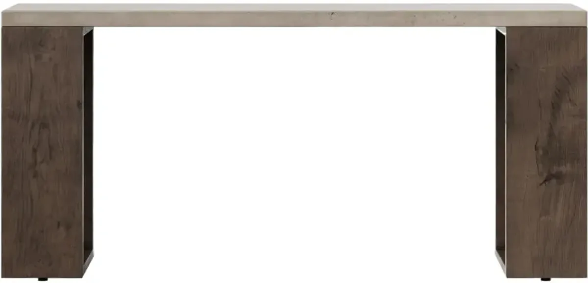 Jaxon Console Table, Gray/Brown