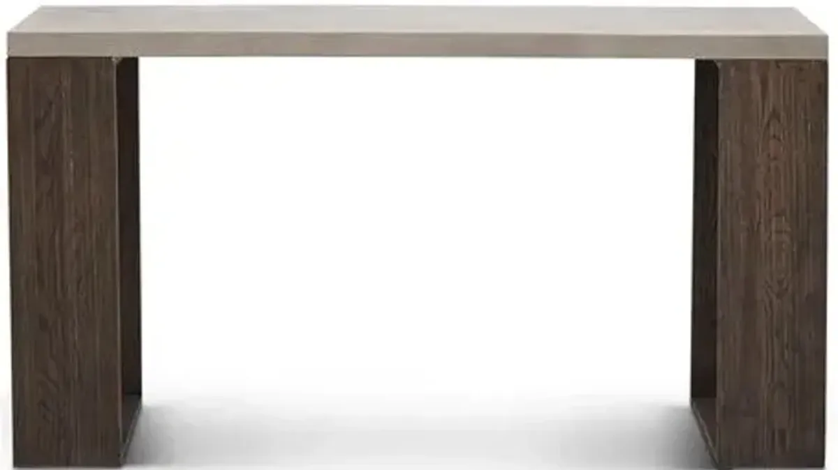 Jaxon Console Table - Gray/Brown