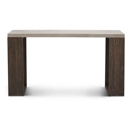 Jaxon Console Table - Gray/Brown