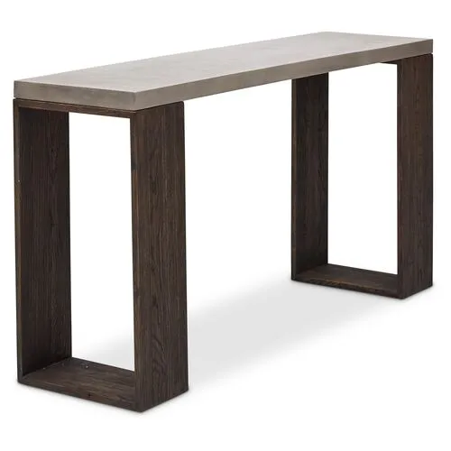 Jaxon Console Table - Gray/Brown