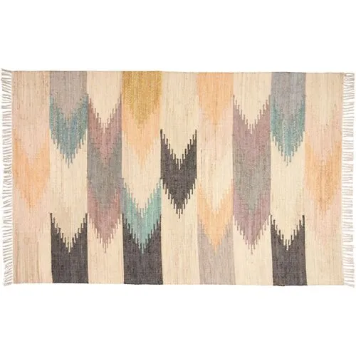 Leilah Kids' Handwoven Rug - Natural - Beige - Beige