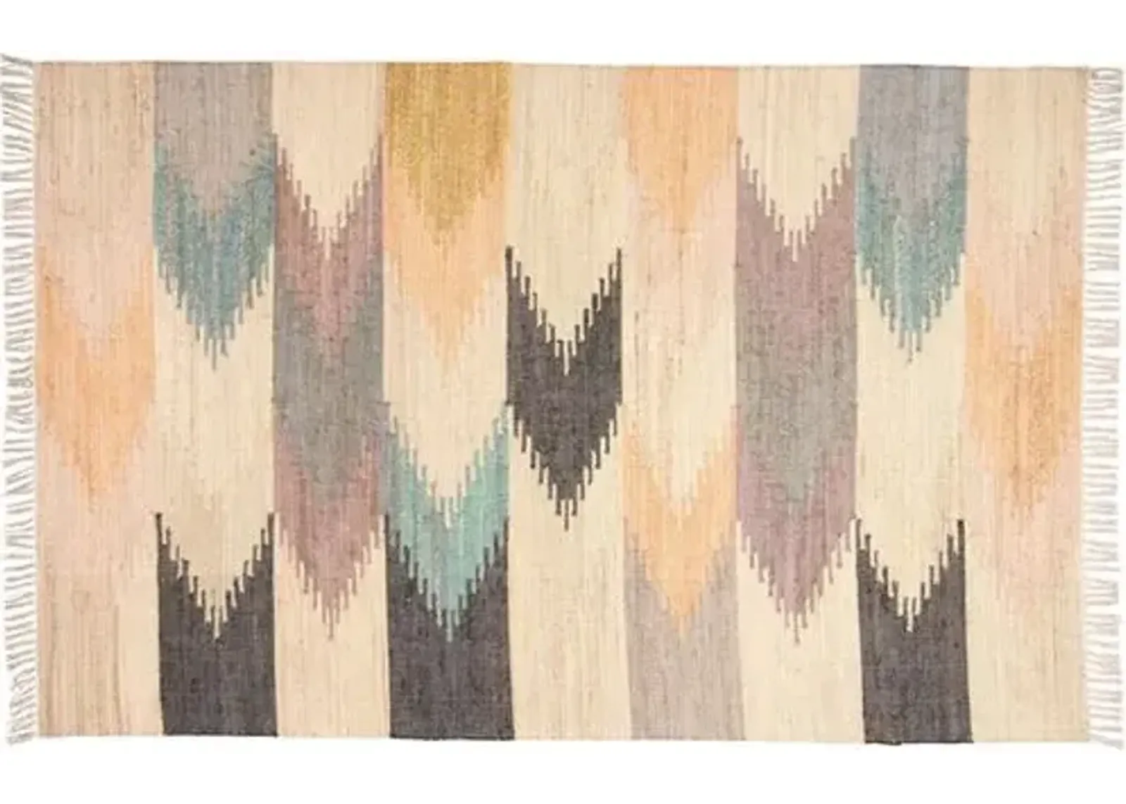 Leilah Kids' Handwoven Rug - Natural - Beige - Beige