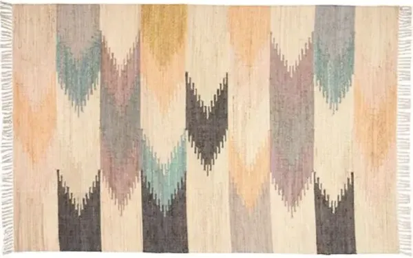 Leilah Kids' Handwoven Rug - Natural - Beige - Beige