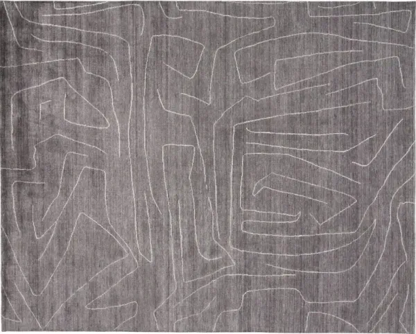 Cenric Hand-Loomed Rug, Charcoal