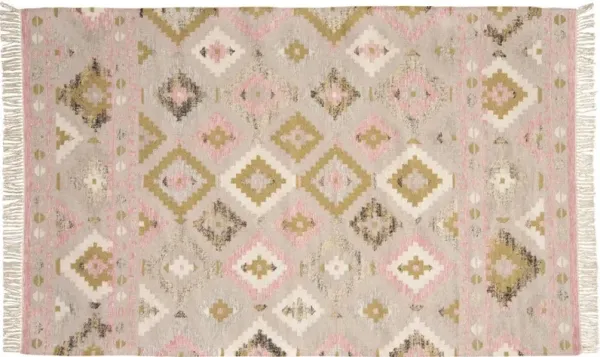 Meryl Handwoven Rug - Blush - Pink - Pink