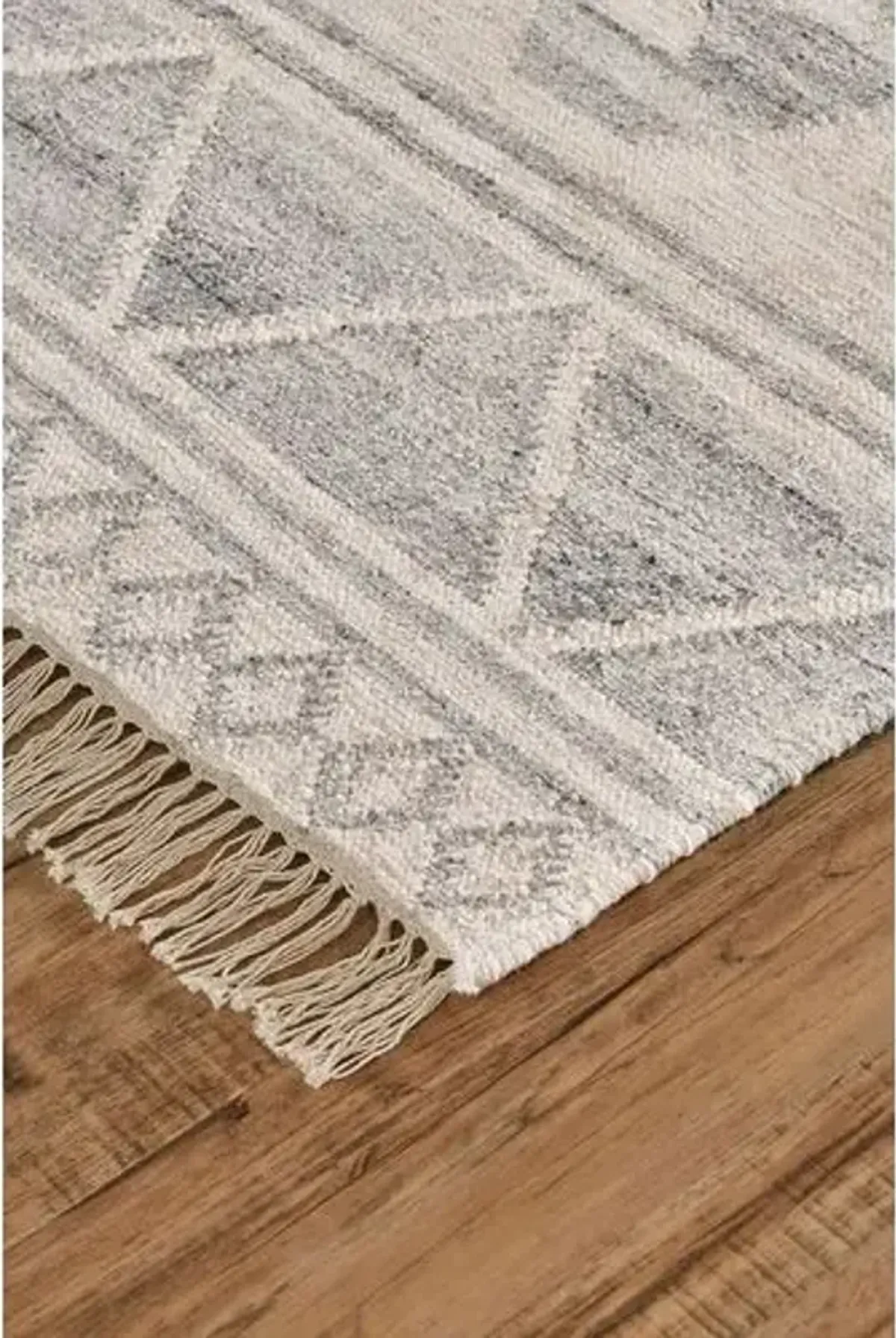 Naveen Kids' Handwoven Rug - Light Blue/Ivory - Blue