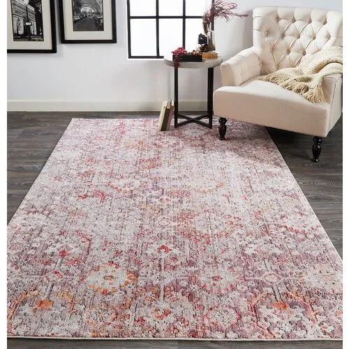 Nina Rug - Pink/Gray - Pink