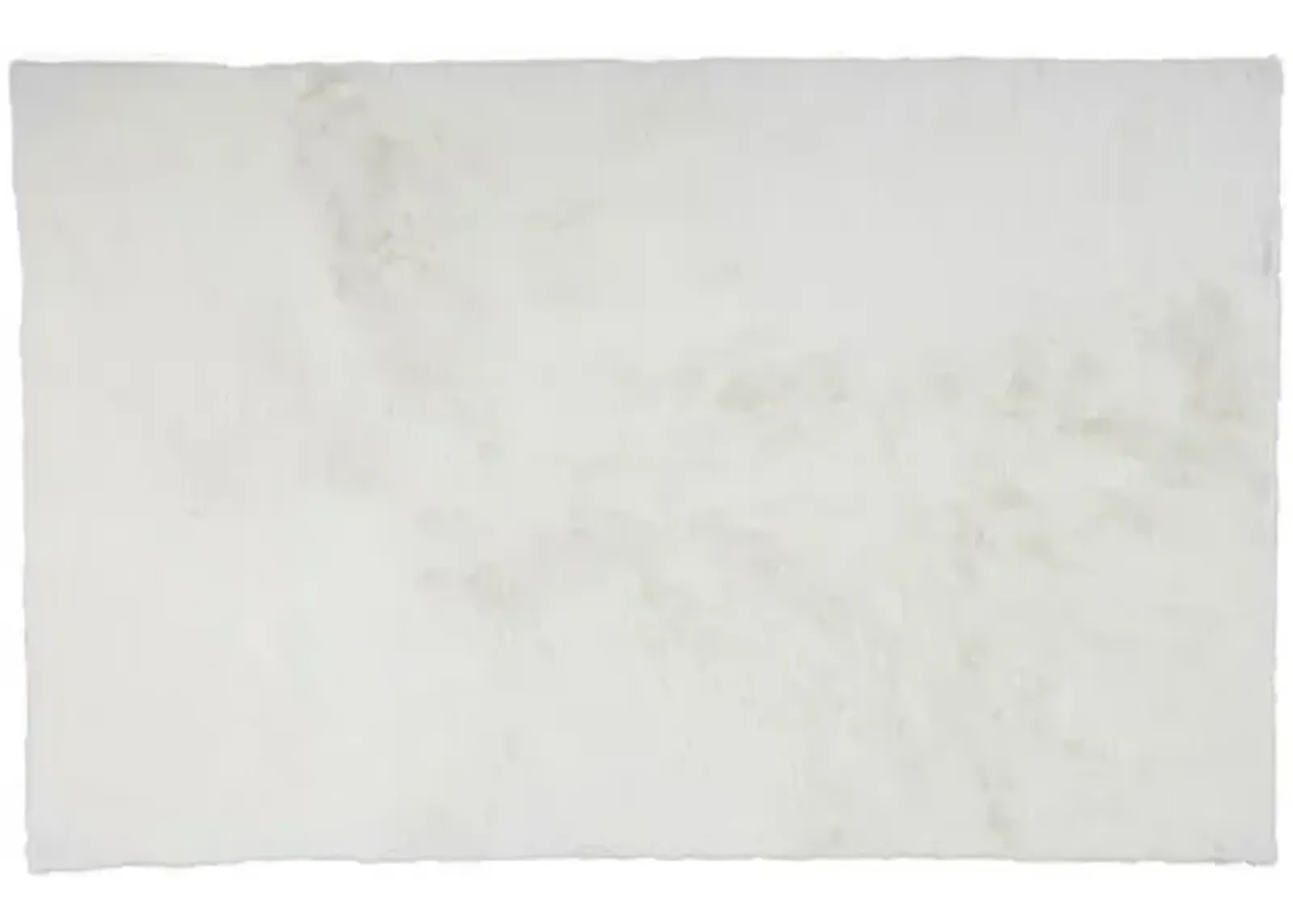 Quinton Faux-Fur Rug - White - White