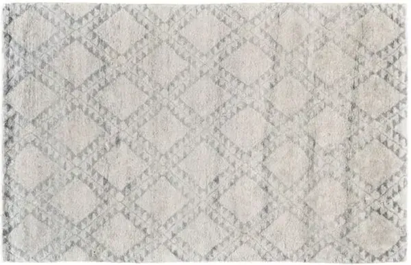 Stella Hand-Knotted Rug - Ice - White - White
